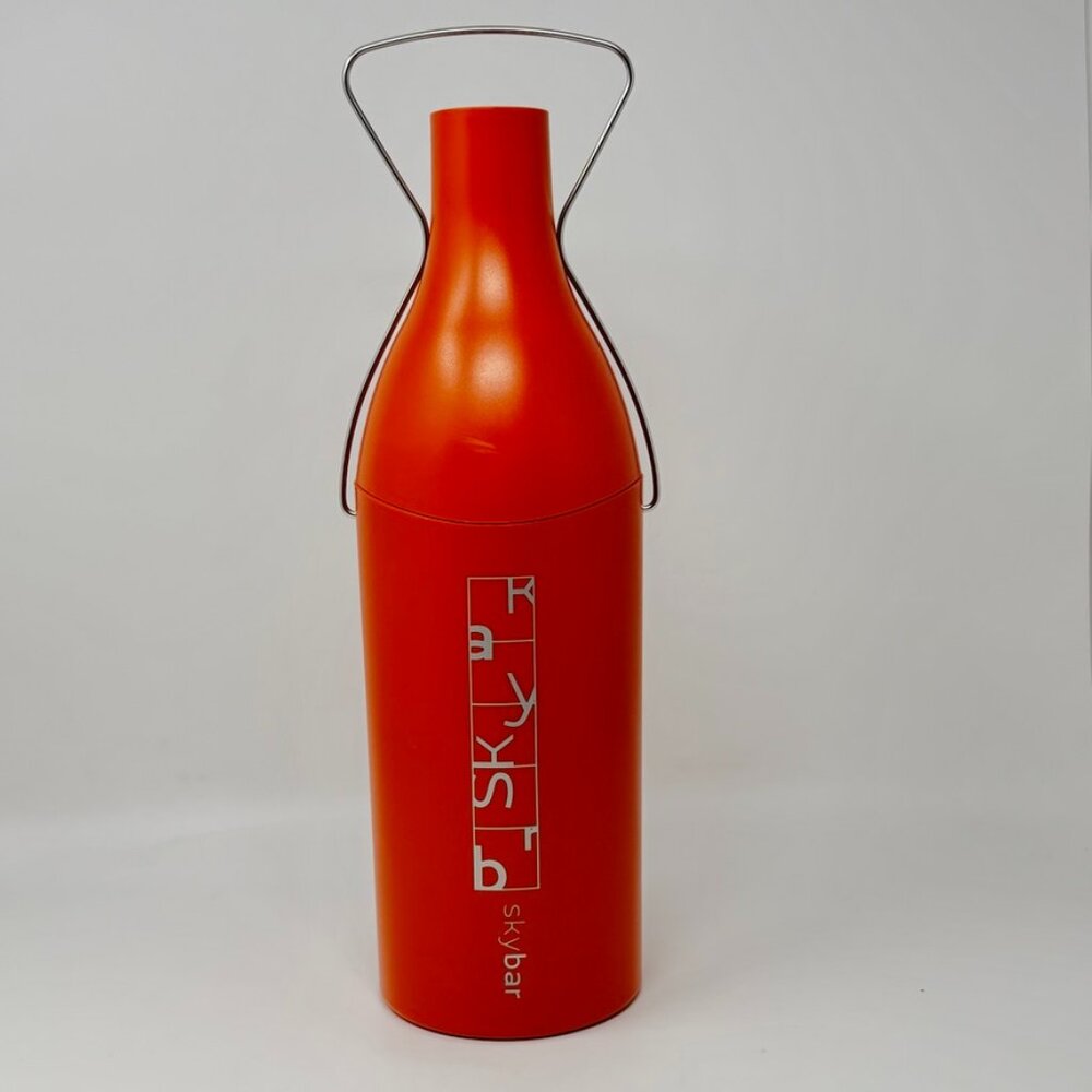 Sunbeam Skybar Insulated Portable Wine Bottle Cooler Orange